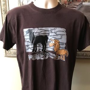 Baltica (S) Brown ~ PERU Llamas T-Shirt